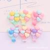 Bonita serie de globos multicolores brillantes, pegamento de crema para hacer uno mismo, carcasa de teléfono móvil casera, tocado de resina, accesorios al por mayor