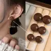 Brincos Exquisitos de Contas Estilo Francês para Mulheres, Luxo Leve com Sensação de Alta Qualidade, Adequados para Rostos Quadrados e Redondos, Brincos Únicos e Super Bonitos