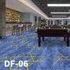 Alfombra de Piso Gruesa para Sala de Billar, Resistente al Desgaste, a la Humedad, Alfombra Impresa Comercial de Cobertura Total, Sala de Billar de Hotel Resistente al Fuego y Retardante de Llama