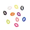 Fivela acrílica colorida 14*19mm Fivela de corrente iridescente galvanizada a UV Acessório para corrente de bolsa de celular DIY Chaveiro