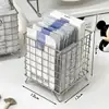 Cesta de almacenamiento de hierro estilo INS para oficina y dormitorio, caja de almacenamiento de escritorio de gran capacidad para cosméticos, artículos varios y mascarillas faciales