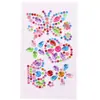 Pegatinas Coloridas Pegatinas de Pedrería Acrílica Patrón Corona Corazón Mariposa Luna Animal Pegatinas Decorativas Pegatinas de Pedrería