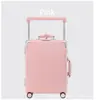 Maleta de viaje con marco de aluminio exportada, femenina, 20 contraseñas, para abordar, silenciosa, ruedas universales, manija extensible ancha, maleta de trolley, masculina, 24 piezas