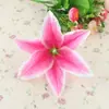 Fornecedor da Fábrica Lírios Artificiais de 18cm com Miolo, Arranjo de Flores de Chão para Decoração de Casamento, Flores de Tecido para Arco de Flores Decorativo