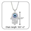 Pulsera Roja Ajustable de Origen Transfronterizo Ojo Azul Mano de Fátima Mano Hamza Pulsera de Amistad Turca