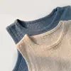 Nuevo Conjunto de Verano para Niños y Niñas Estilo Coreano Delgado Suave Versátil Chaleco Plisado Shorts Ropa para el Hogar Ropa Exterior