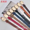Cinturón de Diseñador Letreado Nuevo de Gama Alta de 2 cm para Mujer, Cinturón Delgado Versátil Simple y Elegante