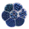 Perlas de Imitación ABS Perforadas de Tamaños Mixtos de 3-12 mm Accesorios para Joyería DIY Materiales Perlas de Plástico Cuentas para Ensartar Perlas de Imitación Perlas Sueltas
