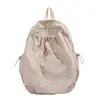 Mochila Cor Sólida Fresca Estilo Coreano Design de Nicho Feminino Grande Capacidade Estilo Universitário Estudante Mochila Escolar Mochila Casual