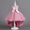 Nuevo Vestido de Malla Abullonado de Verano y Navidad para Niñas de Amazon, Vestido con Lazo para Niños Talla Mediana y Grande, Vestido para Niños
