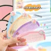 Peine de Garra Lindo de Dibujos Animados Mini Portátil Peine para el Cabello Estudiante Chica Flequillo Peine de Media Luna Peine para el Cabello