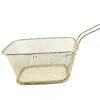 Cesta de fritura multiuso em aço inoxidável em estoque de fábrica, cesta para batatas fritas galvanizada, cesta de fritura, cesta para salgadinhos mais vendida