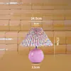 Lámpara de noche de cerámica floral retro de alto valor, linda, simple, para habitación, decoración de dormitorio, atmósfera, lámpara de mesa, hierro