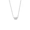 Collar de Gato con Diamantes Completos, Colgante Sencillo y Llamativo para el Trabajo, Fresco y Lindo, Cadena Suave y Adorable para la Clavícula de Niña con Gato