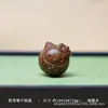 Talla de Madera Natural Lindo Dibujo Animado Osito Gato Pequeño Pulsera Collar DIY Accesorios Sándalo Rojo Sándalo Verde Sándalo Llave de Sándalo