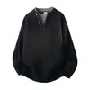Suéteres de punto para hombre y mujer, estilo pareja, con cuello en V, cuello redondo y cuello Henley, estilo old money, de moda para otoño e invierno, venta al por mayor de fábrica transfronteriza