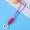 Cordão para Celular com Bloqueio de Cor Chaveiro Colorido Dopamina Acessório Versátil para Bolsa Criativo Artesanal Trançado Cordão Venda por Atacado