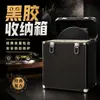 Caja de almacenamiento para discos de vinilo, caja para CD, caja para discos, caja para LP, caja para películas, caja de almacenamiento portátil, caja de almacenamiento a prueba de humedad de aleación de aluminio