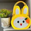 Nova Bolsa de Feltro de Coelho de Desenho Animado Bolsa de Mão de Coelho Fofa Bolsa de Presente de Feriado