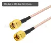 Cabo Rg316 Sma Fêmea para Adaptador Rf Cabo de Extensão de Antena Resistente a Altas Temperaturas Baixa Perda Conector Comprimento Opcional