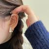 Pendientes Triangulares Geométricos de Plata de Ley S925 Ounihan para Mujer, Diseño Brillante de Alta Gama, Pendientes de Estilo Coreano Ins para Commuter