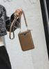 Bolso para Teléfono Móvil de Piel de Vaca de Primera Capa para Mujer Bolso Cruzado de Hombro Transfronterizo Versátil para el Trabajo Moda Portátil Práctico Piel Genuina Nuevo