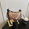 Bolso Bandolera de Moda de Alto Valor 2025 Verano Nuevo Rosa Lindo Lazo Bolso Cuadrado Pequeño Bolso Media Luna para Mujer