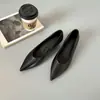 Zapatos de mujer de piel de oveja, estilo retro francés, color verde, punta fina, tacón de cuña bajo, slip-on, tipo Mary Jane, versátiles para ir al trabajo