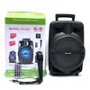 Alto-falante Bluetooth de Alta Potência para Karaokê, Dança Quadrada, Volume Alto, Subwoofer Pesado com Microfone com Fio