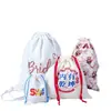 Bolsa de Lona con Cordón Bolsa Tote Hombro Estampado Personalizado Bolsa de Cordón de Algodón Compras Personalizadas en Blanco Bolsa de Algodón DIY