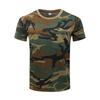 Camiseta camuflada de manga curta para fãs militares ao ar livre, verão, secagem rápida, solta, treinamento físico, camuflagem, uniforme de treinamento, exército, camiseta tática verde