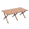 Mesa Plegable 1 m 2 Puestos Venta Hogar Mesa Cuadrada Pequeña con Bolsa Mesa para Camping al Aire Libre Picnic Barbacoa Mesa Rollo de Huevo