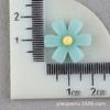 Accesorios de Resina de Flores para Zuecos DIY de Niños, Accesorios para el Cabello, Flor de Cinco Pétalos de Gelatina, Kit de Materiales para Sombreros de Sol al por Mayor