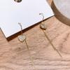 Pendientes largos elegantes para mujer, estilo coreano, con borlas de amor de celebridades de Internet, pendientes Dongdaemun colgantes, nueva moda 2020