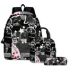 Juego Transfronterizo Nuevo 3D Forsaken Gubby Set de Tres Piezas de Mochila Escolar Impresa, Estuche y Bolso de Hombro