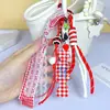 Chaveiro Pingente Corda de Mão Doce de Leite Artesanal DIY Pingente de Bolsa Série Criativa Miu Pingente de Chaveiro de Carro Lembrancinha