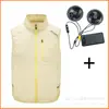 Chaleco Enfriador de Aire Acondicionado de Verano Transfronterizo, Chaleco con Ventilador de Refrigeración, Ropa de Trabajo, Ropa de Pesca para Ocio al Aire Libre, Chaleco de Protección contra el Calor