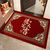 Nuevo Felpudo Rojo para Puerta de Entrada, Felpudo de Alta Calidad para Puertas Deslizantes, Felpudo Antideslizante, No Requiere Lavado, Resistente a la Suciedad, Cortable