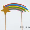 Nuevo Pastel Arcoíris Tarjeta Enchufable Enchufable Enchufable Decoración Decorativa Fiesta de Cumpleaños Suministros Decorativos Tarjeta Enchufable Nube Amor