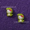 Aleación de Zinc Pintada Gato Dinosaurio Perforado Accesorios para Joyería DIY Cadena para Teléfono Llavero Decoración para Bolígrafo Accesorios con Cuentas