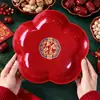 Adereços de Decoração de Casamento Prato de Frutas Casamento Grande Alto Valor Festivo Prato de Doces Prato de Casamento Suprimentos de Casamento Novo Modelo