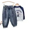 Pantalones para bebé, elegante colección de otoño, pantalones vaqueros casuales para niños, nueva colección de otoño 2026, bonitos pantalones largos para niños pequeños