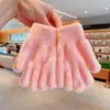 Guantes de Invierno de Dedos Completos Cálidos para Niños Niñas Estudiantes Escritura Lisos Lindos Color Puro Nuevos