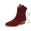 Botas Martin Estilo Étnico Retro Botines Bordados 2026 Nuevo Estilo Otoño/Invierno Botas sin Cordones Moda Transfronteriza Comercio Exterior Botas Vaqueras