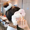 Anillo para el pelo de felpa grande para intestino grueso de otoño e invierno, banda elástica para el pelo de celebridad de internet coreana para mujer, cuerda para el pelo peluda de estilo invernal, diadema elegante