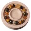 [Jinba Da Integral] Cristal de Torre Amarillo Natural Piedra Ojo de Tigre Dorado Diseño Citrino Pulsera Citrino Venta al por Mayor