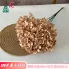 Hortensia de Seda Artificial, 270 Piezas, Ramo de Cinco Ramas de Hortensias, Venta al por mayor en el extranjero, Base de Decoración para Arreglo Floral de Fondo de Boda