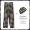Pantalones de pijama para hombre de primavera y otoño, pantalones de algodón peinado, corte holgado, pierna casual, ropa exterior, talla grande, pantalones para el hogar para jóvenes