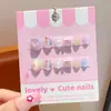 Accesorios y Joyería de Alta Gama para Niñas Uñas Portables Lindas Dulces Joyería para Manos Pegatinas de Dibujos Animados Puntas de Uñas Regalos