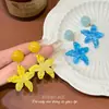 Pendientes de Estrella de Mar Amarilla Transparente Dopamina de Verano 2026 para Mujer, Moda de Nicho, Exquisitos, Lujo Ligero, Pendientes Simples